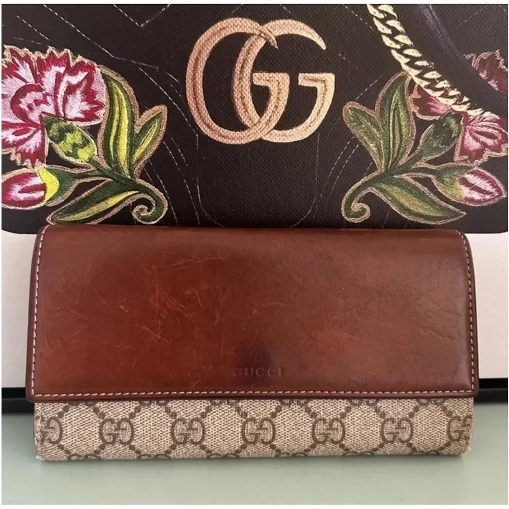 Gucci GG long snap wallet